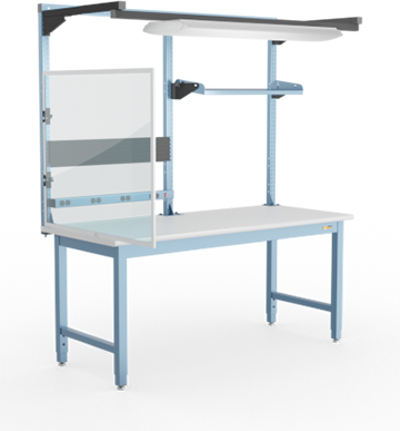 Antistatic Upright Mounted Plexi Divider